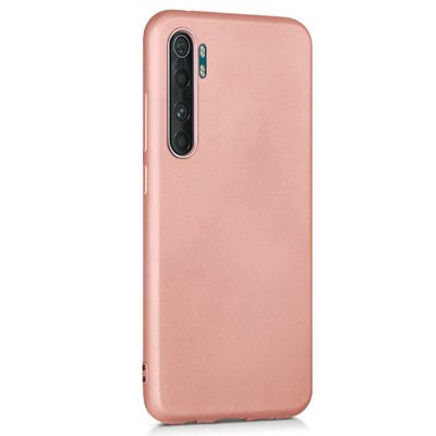 Microsonic Xiaomi Mi Note 10 Lite Kılıf Matte Silicone Rose Gold