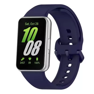 Microsonic Samsung Galaxy Fit 3 Kordon Silicone Sport Band Lacivert