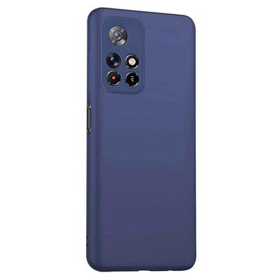 Microsonic Xiaomi Poco M4 Pro Kılıf Matte Silicone Lacivert