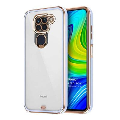 Microsonic Xiaomi Redmi Note 9 Kılıf Laser Plated Soft Lila