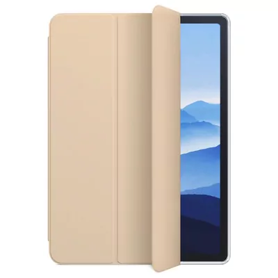 Microsonic Apple iPad Air 13 2025 Kılıf (A3268-A3269) Slim Translucent Back Smart Cover Gold