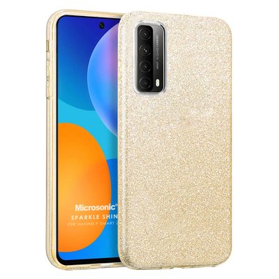 Microsonic Huawei P Smart 2021 Kılıf Sparkle Shiny Gold