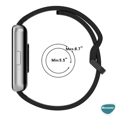 Microsonic Samsung Galaxy Fit 3 Kordon Silicone Sport Band Kırmızı