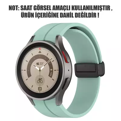 Microsonic Samsung Galaxy Watch FE Kordon Ribbon Line Açık Yeşil