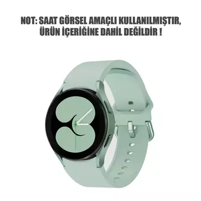 Microsonic Samsung Galaxy Watch FE Kordon Solid Silicone Band Açık Yeşil