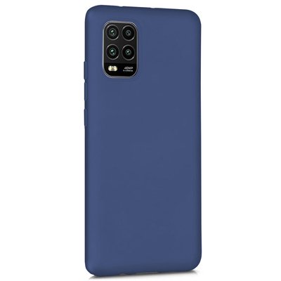 Microsonic Xiaomi Mi 10 Lite Kılıf Matte Silicone Lacivert