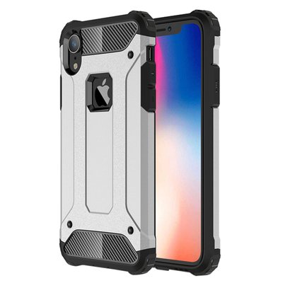 CaseUp Apple iPhone XR Kılıf Tank Gümüş