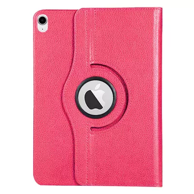 Microsonic Apple iPad Air 13 2025 Kılıf (A3268-A3269) 360 Rotating Stand Deri Pembe