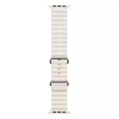 Microsonic Apple Watch Series 8 45mm Kordon Ocean Band Bej