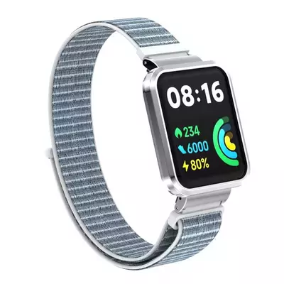Microsonic Xiaomi Poco Watch Hasırlı Kordon Woven Sport Loop Beyaz