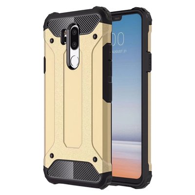 Microsonic LG G7 ThinQ Kılıf Rugged Armor Gold