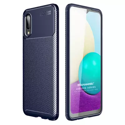 Microsonic Samsung Galaxy A02 Kılıf Legion Series Lacivert