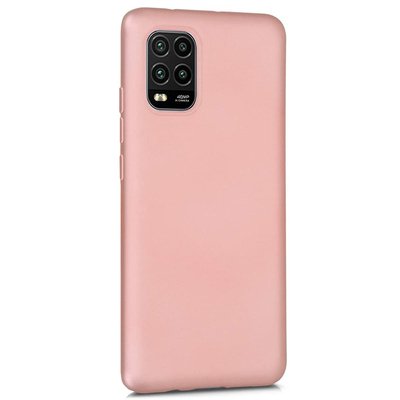 Microsonic Xiaomi Mi 10 Lite Kılıf Matte Silicone Rose Gold