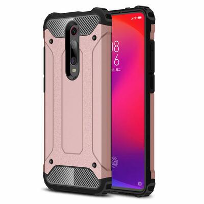 Microsonic Xiaomi Mi 9T Kılıf Rugged Armor Rose Gold