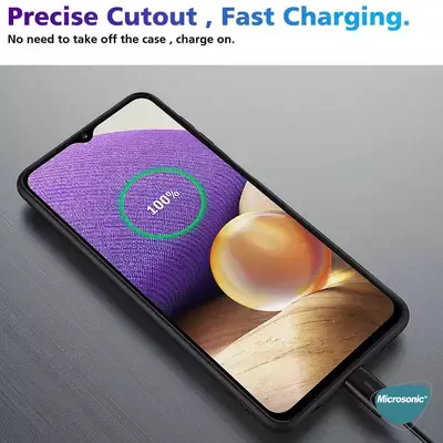 Microsonic Matte Silicone Samsung Galaxy A52 Kılıf Kırmızı