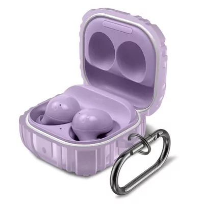 Microsonic Samsung Galaxy Buds Core Kılıf Military Darbe Emici + Askılık Lila