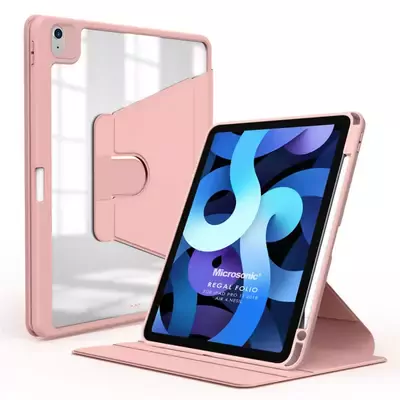 Microsonic Apple iPad 10.Nesil 10.9`` Kılıf (A2696-A2757-A2777) Regal Folio Pembe