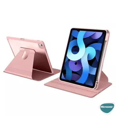 Microsonic Apple iPad 10.Nesil 10.9`` Kılıf (A2696-A2757-A2777) Regal Folio Pembe