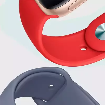 Microsonic Apple Watch SE 40mm Silikon Kordon Beyaz