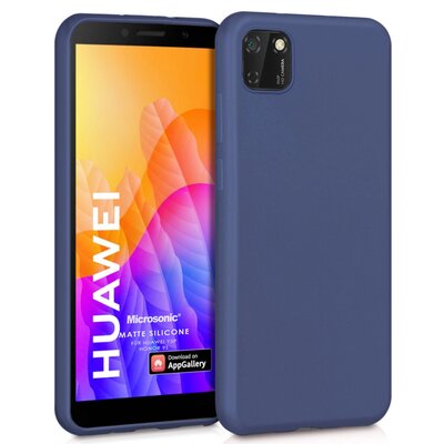 Microsonic Huawei Honor 9S Kılıf Matte Silicone Lacivert