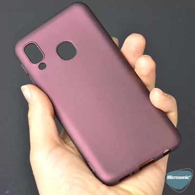 Microsonic Matte Silicone Samsung Galaxy M10s Kılıf Lacivert