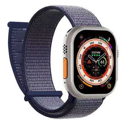 Microsonic Apple Watch SE 3 40mm Hasırlı Kordon Woven Lacivert