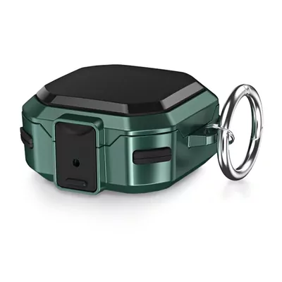 Microsonic Samsung Galaxy Buds Core Kılıf Darbeye Dayanıklı Sert Koruyucu + Askılık Yeşil