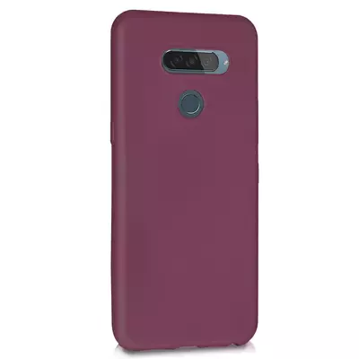 Microsonic Matte Silicone LG Q60 Kılıf Mor