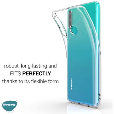 Microsonic Huawei Y6P Kılıf Transparent Soft Beyaz