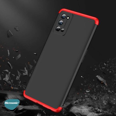 Microsonic Realme 7 Pro Kılıf Double Dip 360 Protective AYS Siyah Mavi