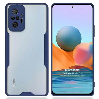 Microsonic Xiaomi Redmi Note 10 Pro Kılıf Paradise Glow Lacivert