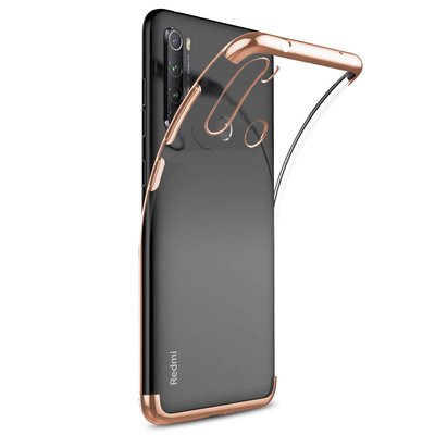 Microsonic Xiaomi Redmi Note 8 Kılıf Skyfall Transparent Clear Rose Gold