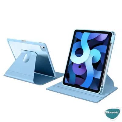 Microsonic Apple iPad Air 5.Nesil 2022 Kılıf (A2588-A2589-A2591) Regal Folio Mavi