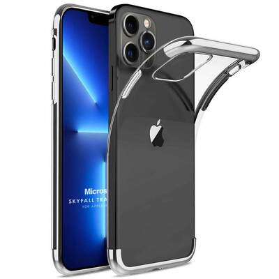 Microsonic Apple iPhone 13 Pro Kılıf Skyfall Transparent Clear Gümüş