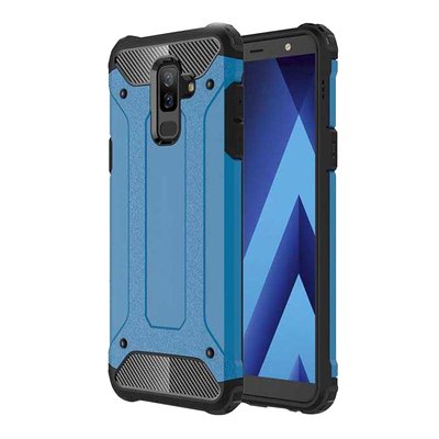 Caseup Samsung Galaxy J8 Kılıf Tank Mavi