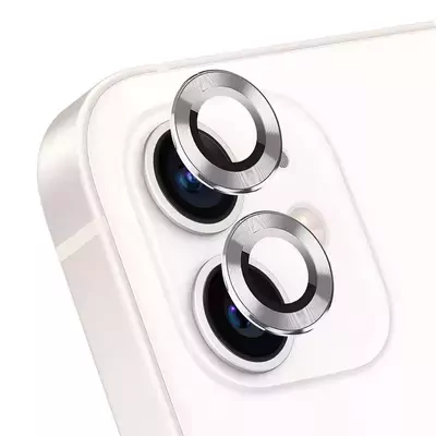 Microsonic Apple iPhone 12 Tekli Kamera Lens Koruma Camı Gümüş