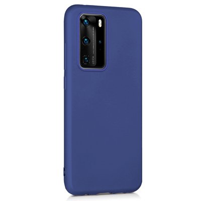 Microsonic Huawei P40 Pro Kılıf Matte Silicone Lacivert