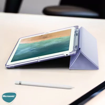Microsonic Apple iPad Air 13 2025 Kılıf (A3268-A3269) Origami Pencil Açık Yeşil