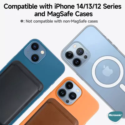 Microsonic Apple iPhone 17 Leather Wallet MagSafe Koyu Yeşil