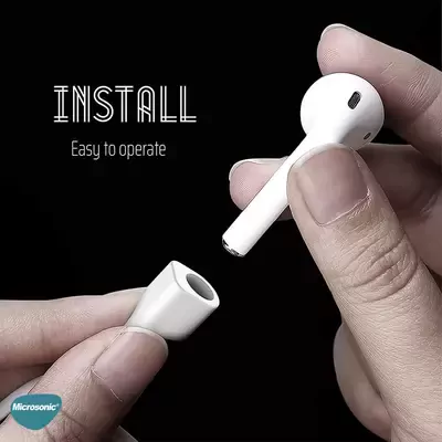 Microsonic Apple AirPods 1. Nesil / 2. Nesil Neck Rope Silicone Mor