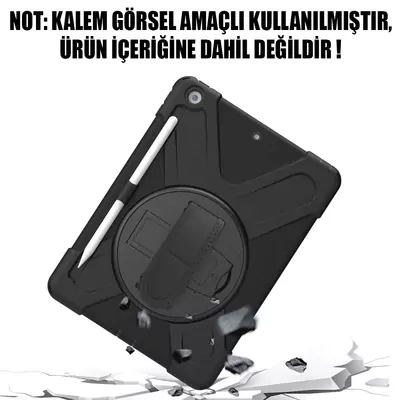 Microsonic Apple iPad Air 13 2025 Kılıf (A3268-A3269) Heavy Defender Siyah