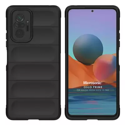 Microsonic Xiaomi Redmi Note 10 Pro Kılıf Oslo Prime Siyah