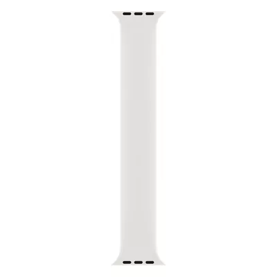 Microsonic Apple Watch Series 9 45mm Kordon, (Large Size, 170mm) New Solo Loop Beyaz