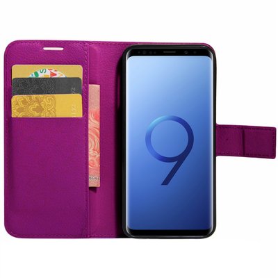 Microsonic Samsung Galaxy S9 Cüzdanlı Deri Kılıf Mor