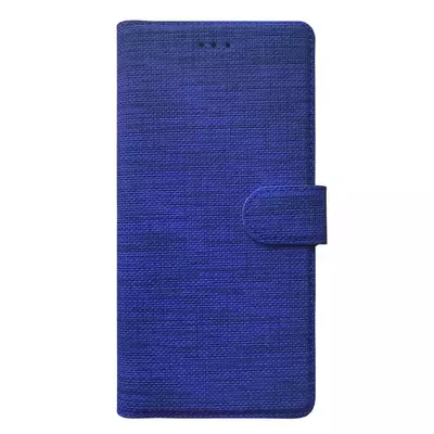 Microsonic Apple iPhone 15 Pro Kılıf Fabric Book Wallet Lacivert