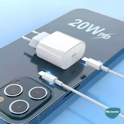Microsonic Apple iPhone 17 Type-C To Type-C 2 in 1 Şarj Seti