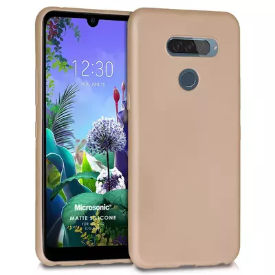 Microsonic Matte Silicone LG K50 Kılıf Gold