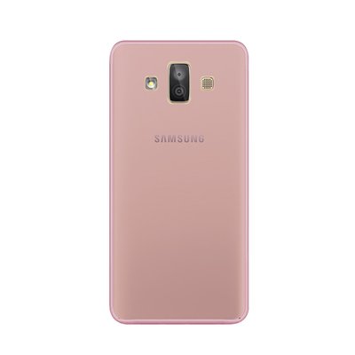 Caseup Samsung Galaxy J7 Duo Kılıf Transparent Soft Pembe