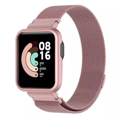 Microsonic Xiaomi Poco Watch Milanese Loop Kordon Pembe