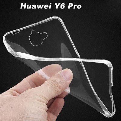 Microsonic Huawei Y6 Pro Kılıf Transparent Soft Siyah